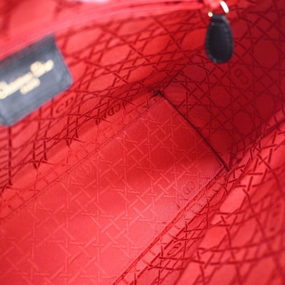 Authenticity Guarantee CHRISTIAN DIOR Lady Cannage Hand Tote Bag - Picture 5 of 16